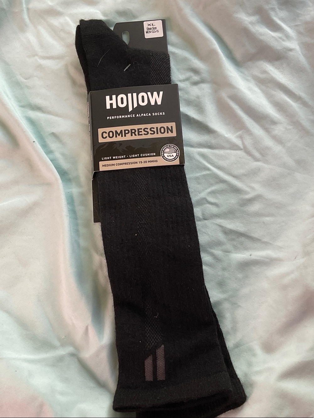 Hollow Performance Alpaca Compression Socks - Black (XL)